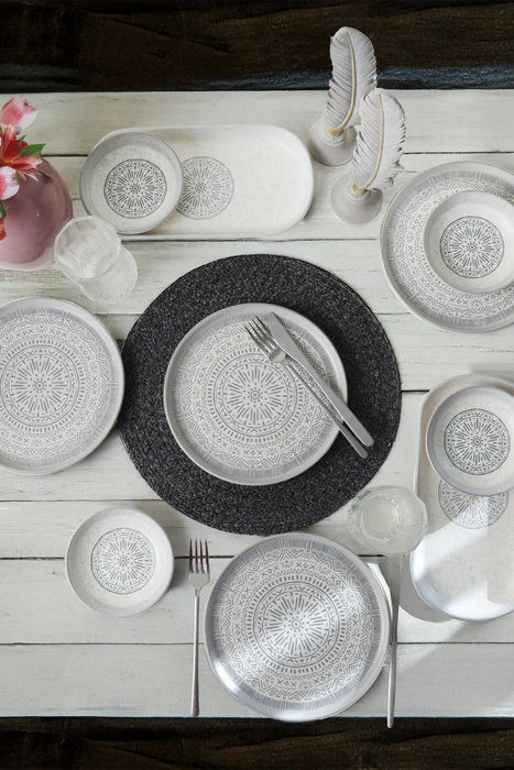 Hermia Set de Desayuno de 10 Piezas Color Piedra